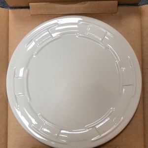 Longaberger Pottery Woven Traditions Ivory Trivet NIB.